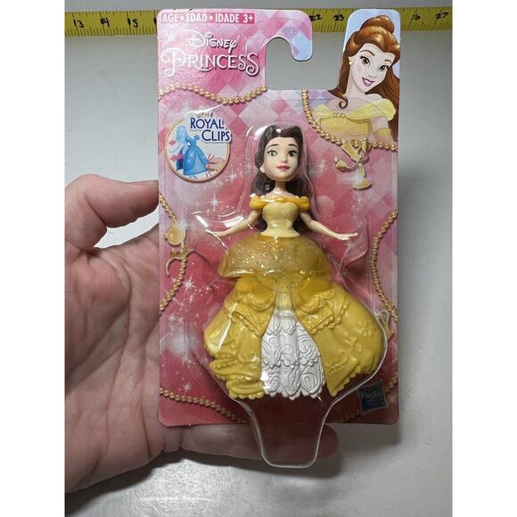 NEW Disney Princess Belle Royal Clips Clip-on Dress Beauty & The Beast Hasbro - Picture 3 of 8